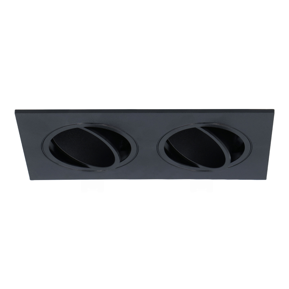 Spot encastrable LED Mallorca double - Inclinable - 93x173 mm - Rectangulaire - IP22