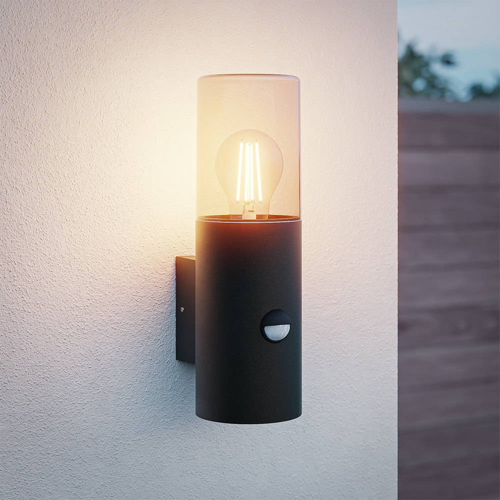 Blaze - Applique murale LED - Avec Capteur - E27 - IP44