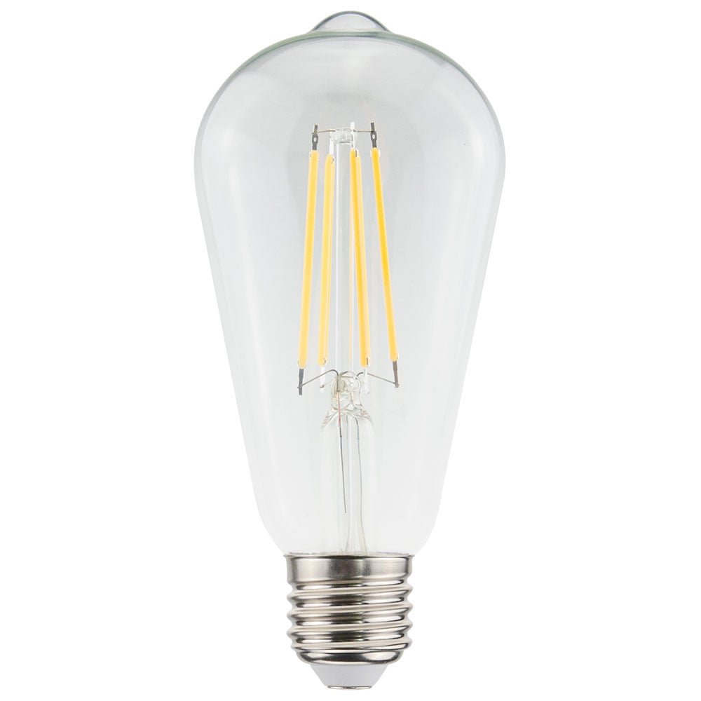 LED-Glühlampe E27 - 9W 1055lm - ST64 Edison - 2700K - Dimmbar - Klares Glas