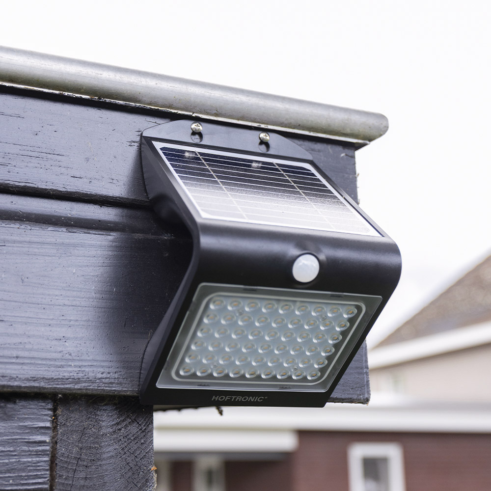 Rhodes LED Solar Wall Lamp with motion sensor 2 light modes 56 LEDS 3000K Warm white