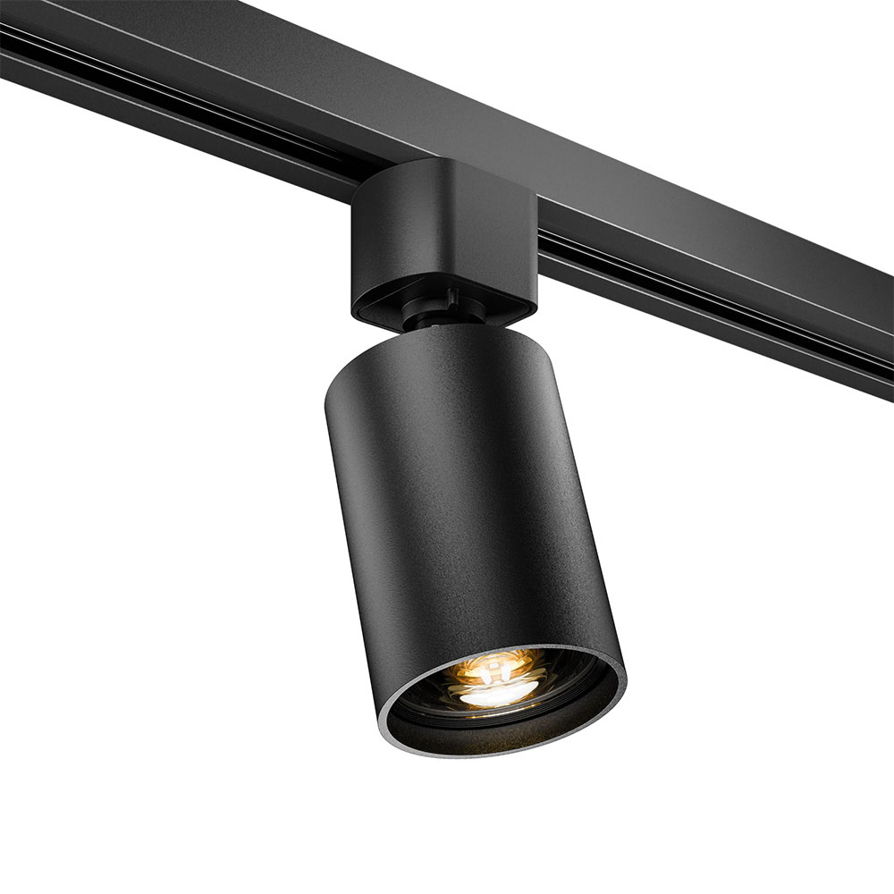 Taros - Schienenstrahler - GU10 - 1-Phasen Stromschiene - Schwarz - 3 Jahre Garantie