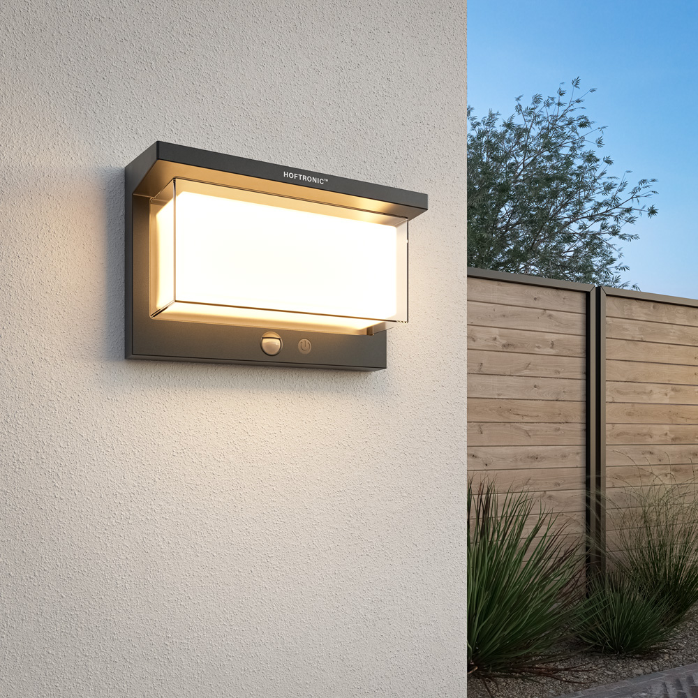 Applique solaire LED Arlo avec capteur PIR - 4 réglages d'éclairage - 2700 K - IP65