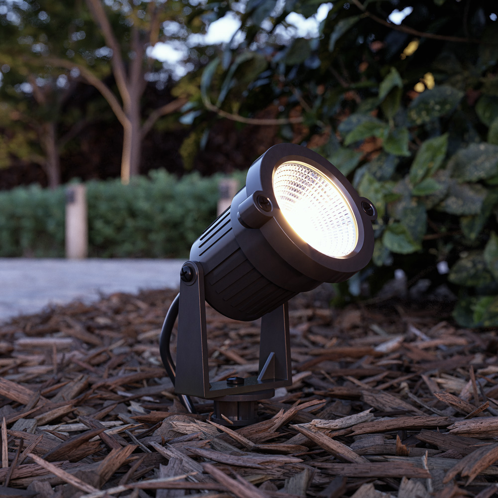 Piton LED Prikspot - 4,9W 425lm - Kantelbaar - 3000K - IP65 - Zwart