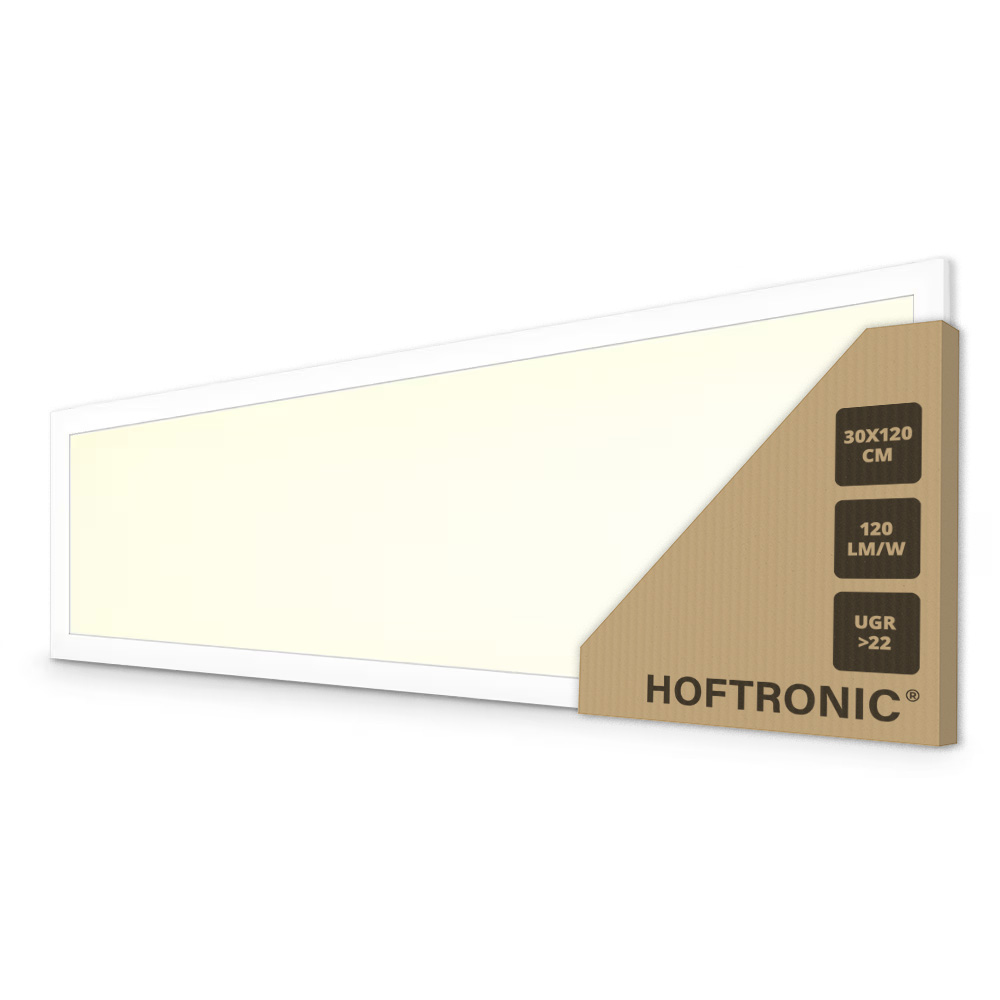 LED-Panel - 120 x 30 cm - 3000 K - 36 W - 4320 lm (120 lm/W) - flimmerfrei - UGR22 - Mit Philips-Treiber