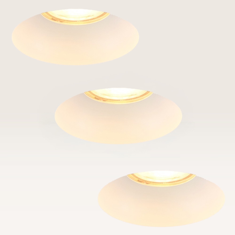 3-pack Infälld spots Junaro bianco - 40 mm - GU10 - IP20 - Vit