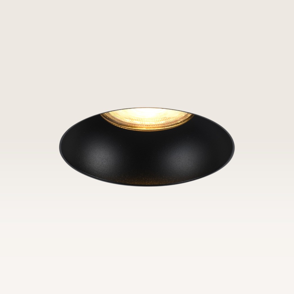 Infälld spot Junaro nero - 40 mm - 4W 345lm - 2700K - IP20 - Vit och svart