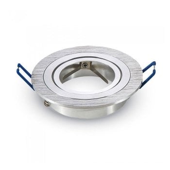 Chandler spot encastré LED - Luminaire inclinable - GU10 Raccord - Rond - Inox