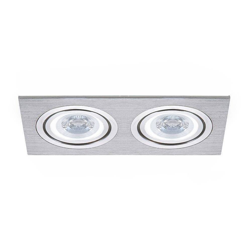 Houston Spot LED Encastrable -8W 690lm - 2700K - Inclinable - inox