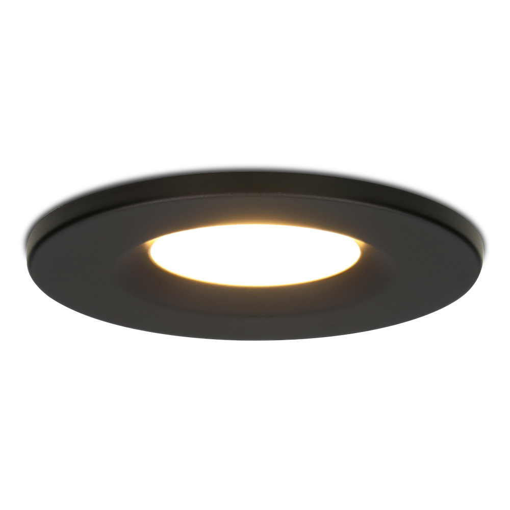 Venezia LED Einbaustrahler - 6W 650lm - 2700K - IP65 - Schwarz