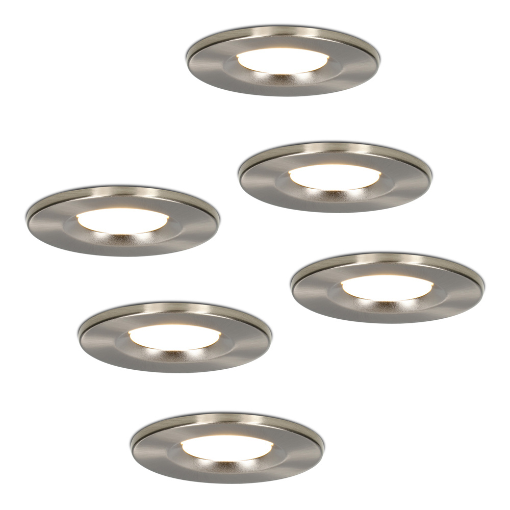 6x Venezia Spots LED Encastrable - 6W 650lm - 2700K - IP65 - inox