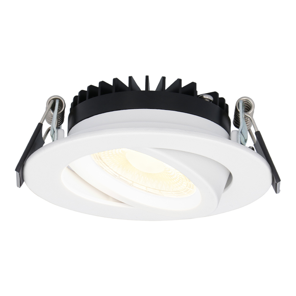Rome LED Einbaustrahler flach - 6W 430lm - Schwenkbar - Dimmbar - 2700K - IP44