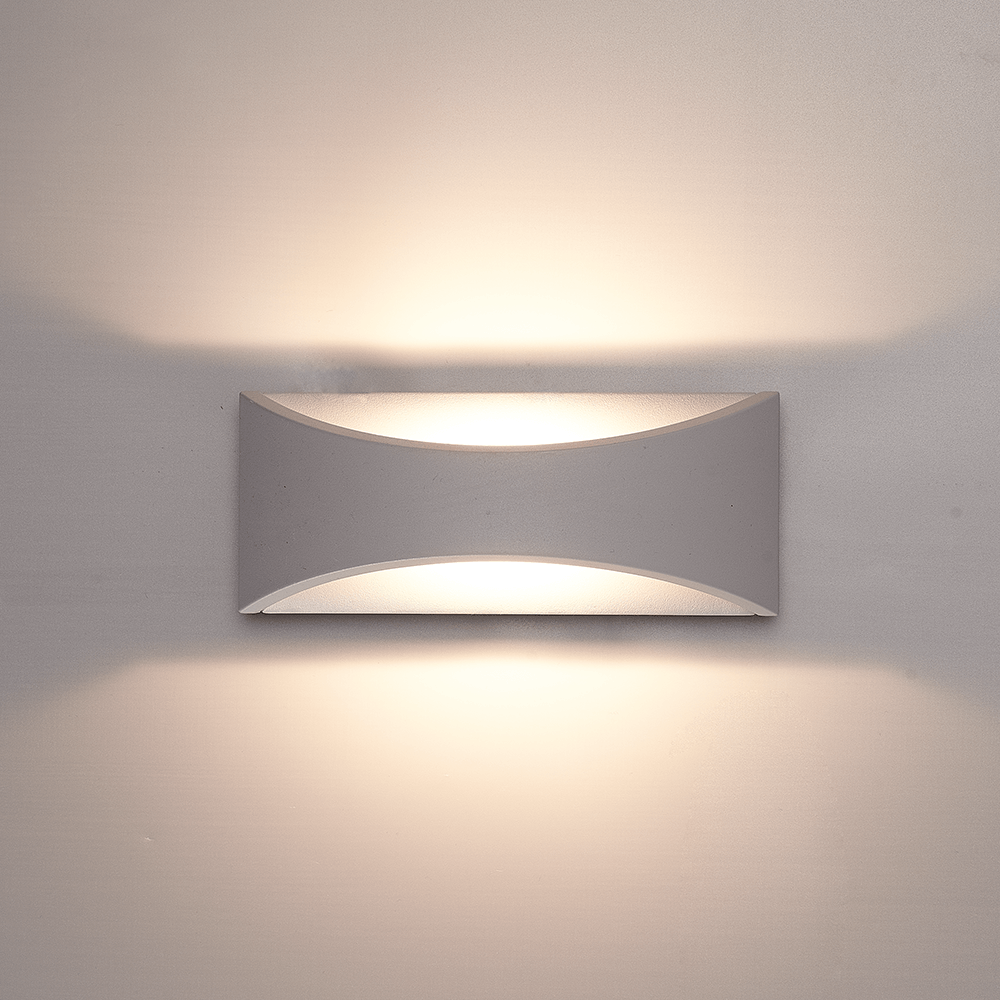 Lowa LED Wandleuchte - 6W 380lm - 3000K - IP54 - Grau