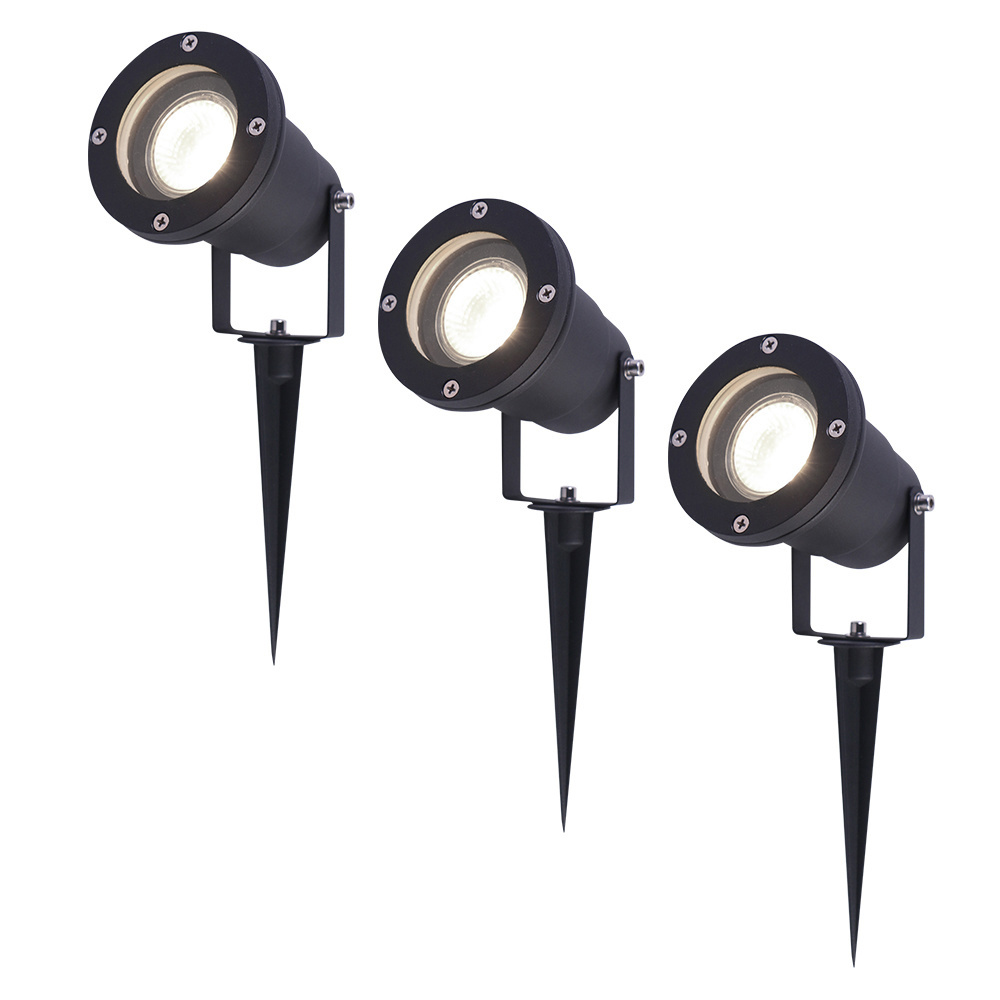 3x Sydney LED Gartenstrahler - 4W 345lm - Schwenkbar - Dimmbar - 4000K - IP65