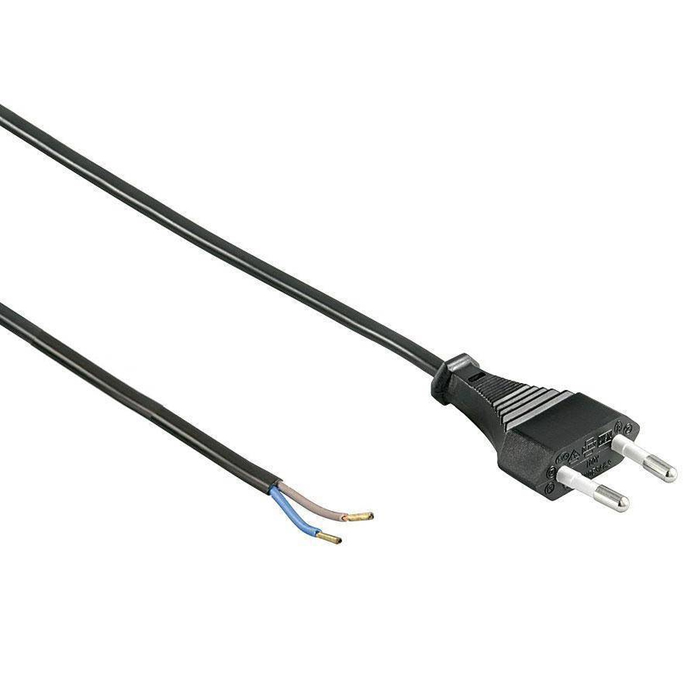 Câble d'alimentation 1,5 mètre - Europlug - 2x0.75 mm² - 220-240V - Intérieur