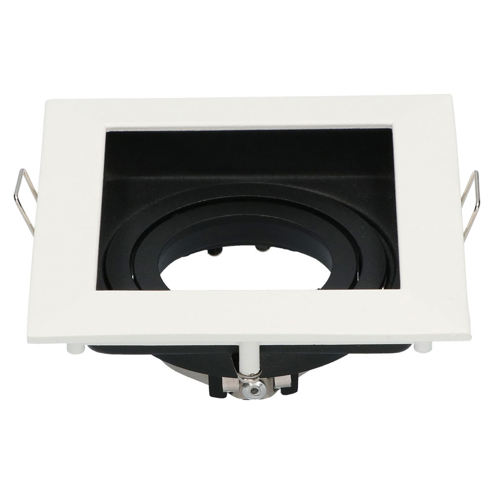 Durham spot LED Encastrable - Luminaire - GU10 Raccord - Carré - Blanc