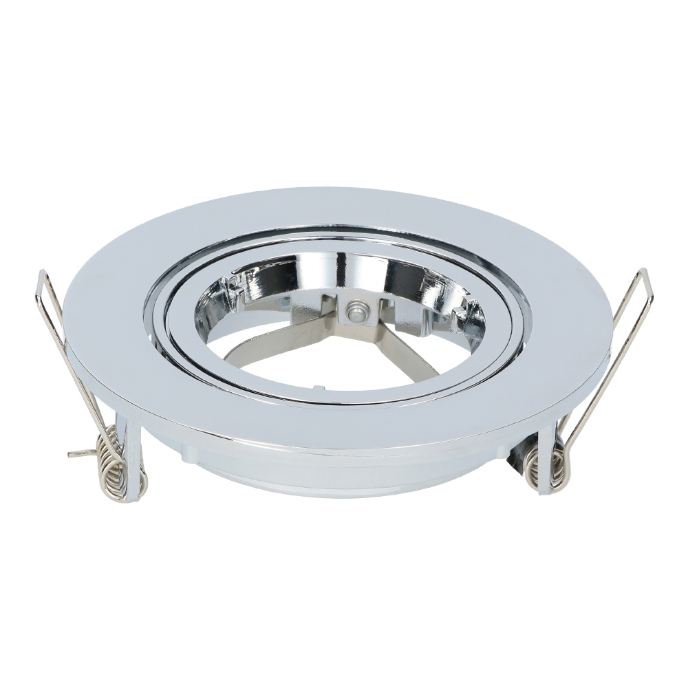 Maya spot LED Encastrable - Luminaire inclinable - GU10 Raccord - Rond - Chrome