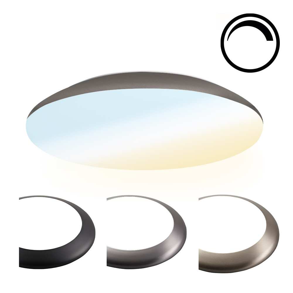 Hublot LED Ø30cm - 18W 2100lm - Dimmable - CCT - IP65 - inox