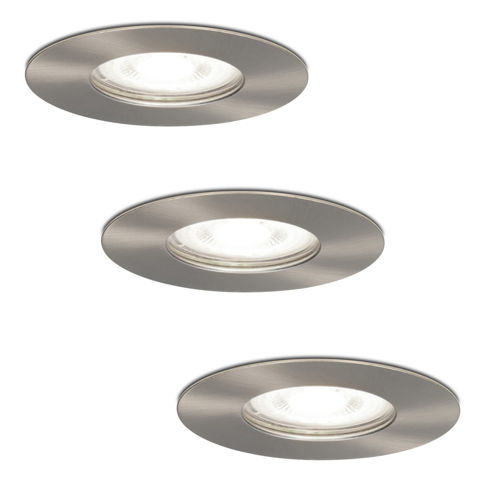 6x Bari Spot LED Encastrable - 4W 345lm - 6500K - GU10 - IP65 - inox