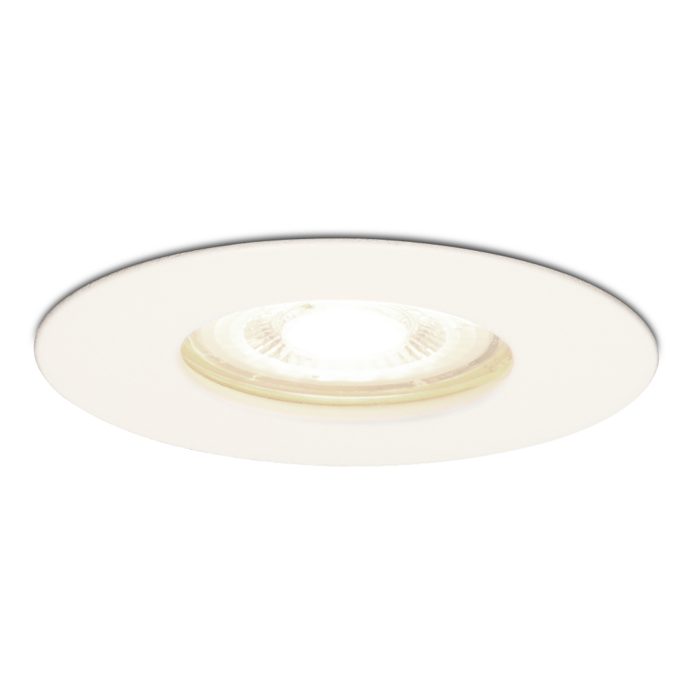 Bari Spot LED Encastrable - 4W 345lm - 4000K - GU10 - Rond - IP65 - Blanc