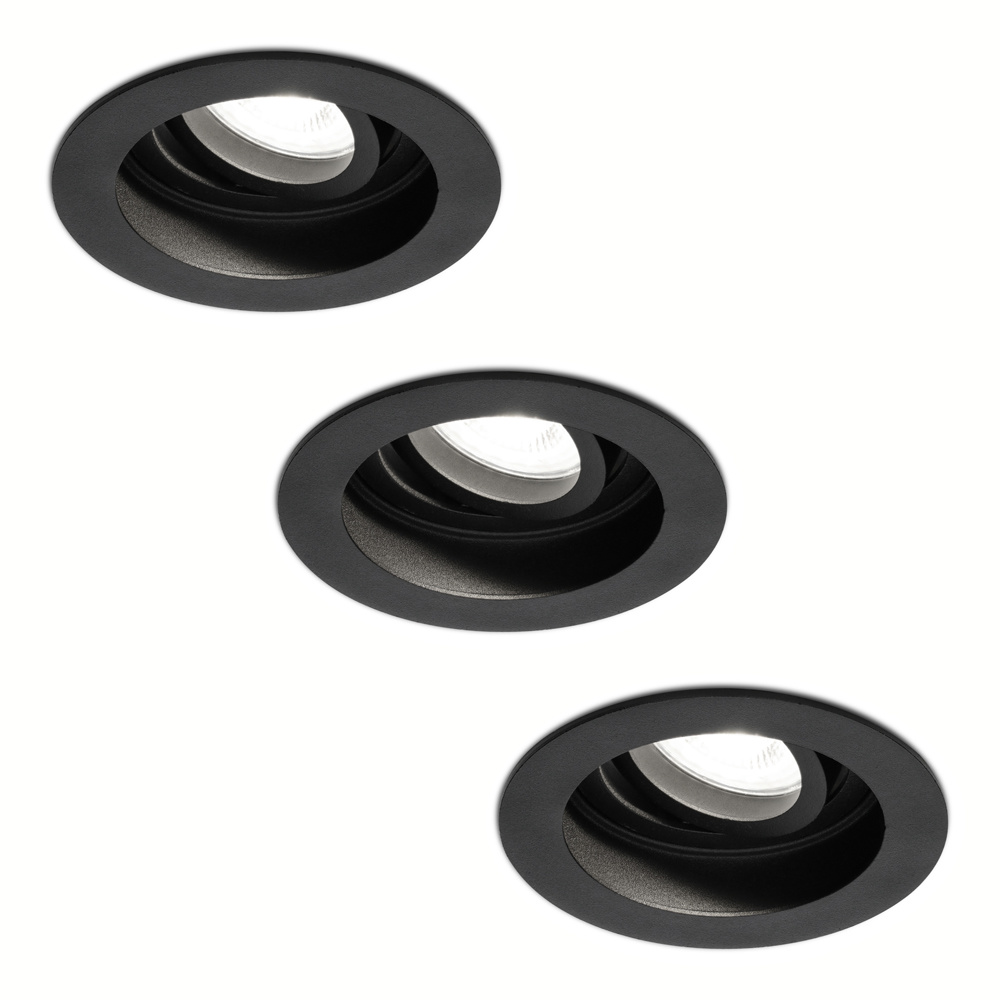 3x Laredo Spot LED Encastrable - GU10 4W 345lm - 6500K - Inclinable