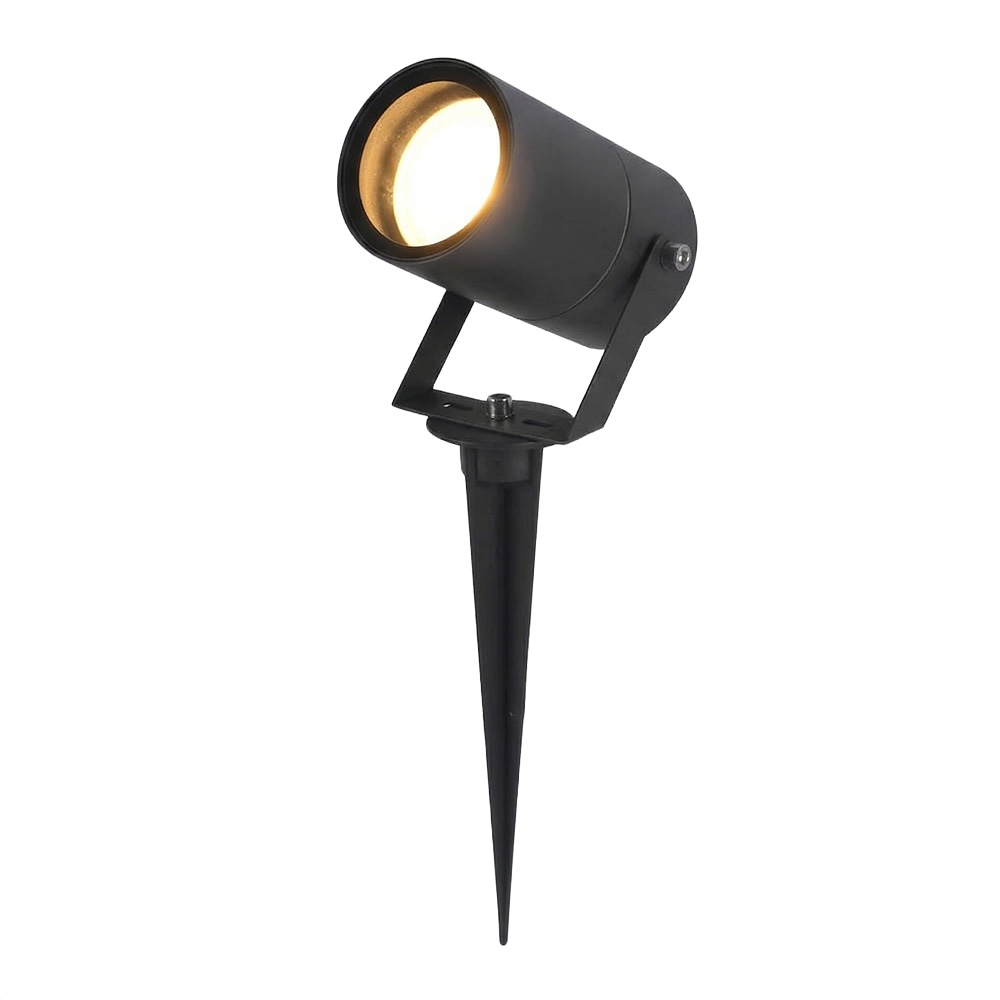Spikey LED Garden Spike Light - 4W 345lm - Tiltable - 2700K - IP65 - Black