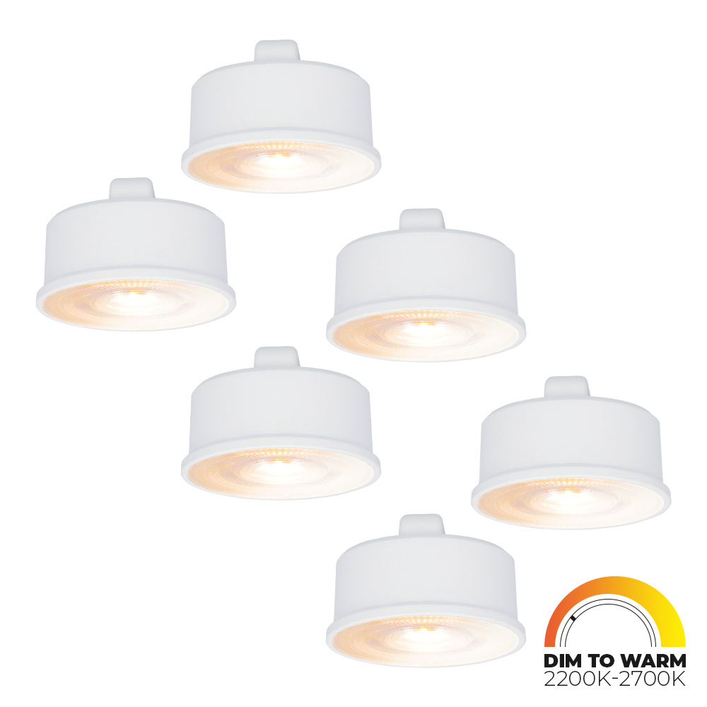 6x Module LED - Dimmable - 3.8W 220lm - Dim to warm - Remplace 50W - Ultra plat