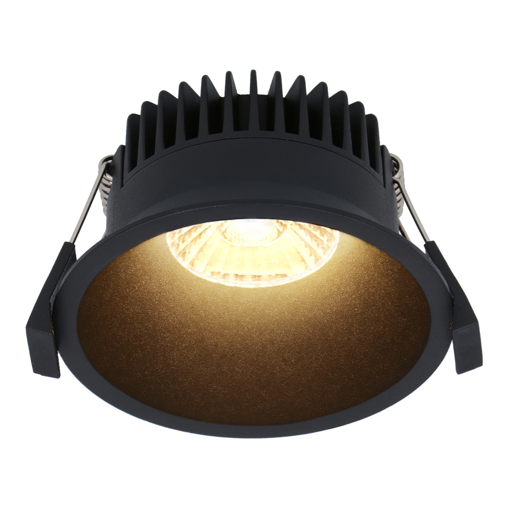 Finn LED Einbaustrahler - 10W 900lm - 2700K - Blendfrei - IP44 - Schwarz