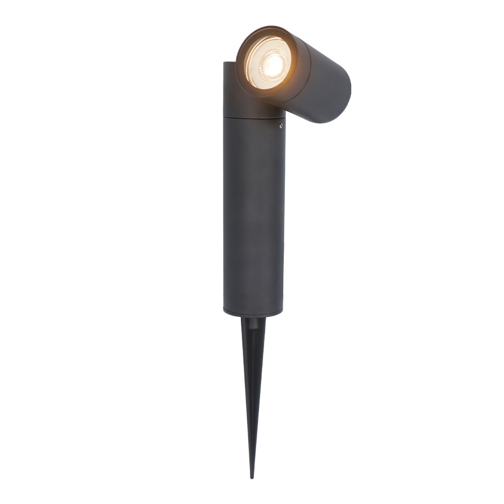 Pinero LED havelampe - Vipbar - GU10 4W 345lm - 2700K - IP65 - Sort - Dæmpbar