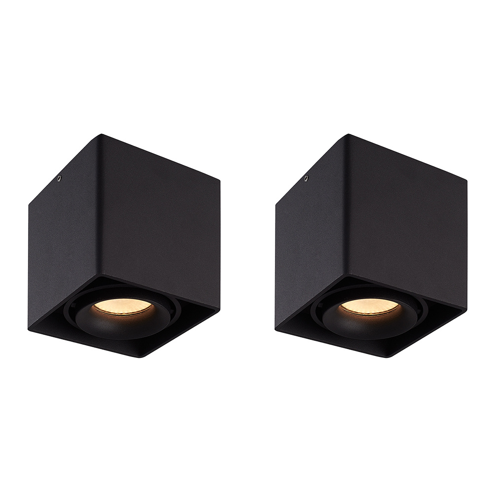 2x Esto LED Ceiling spotlights - 4W 345lm - Dimmable - Tiltable - 2700K - GU10