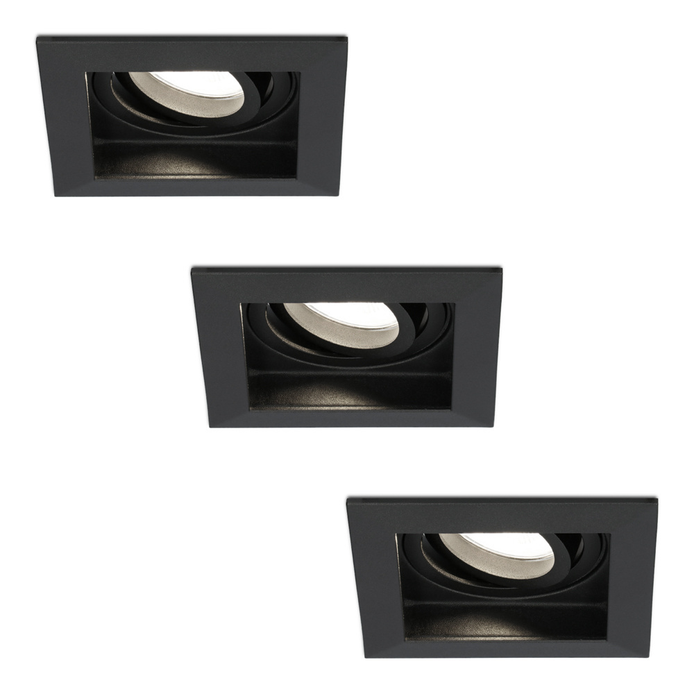 3x Fresno LED Einbaustrahler - 4W 345lm - 4000K - - Dimmbar - Schwenkbar - IP20
