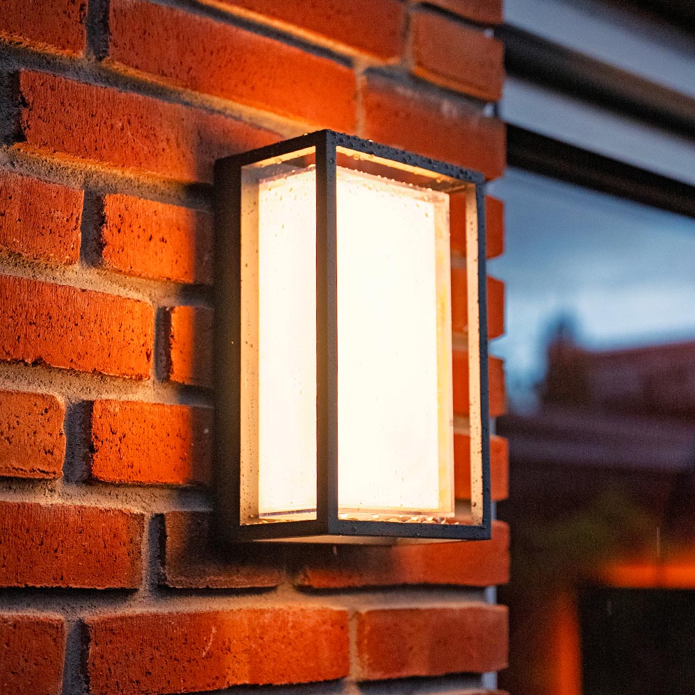 Brandon LED-væglampe - 12W 1200lm - 3000K - IP54 - Sort - Væglampe