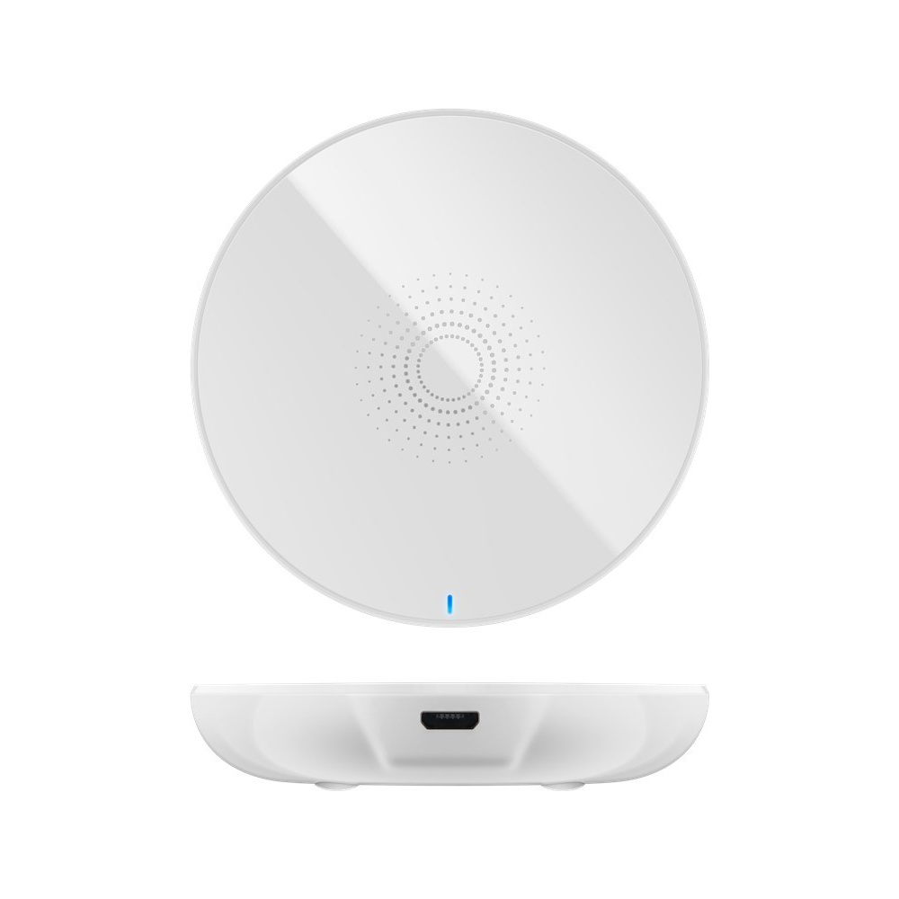 Trådløs oplader rund - 7W - 2000mA - 5V - Ladestation - flad model - induktionsteknologi