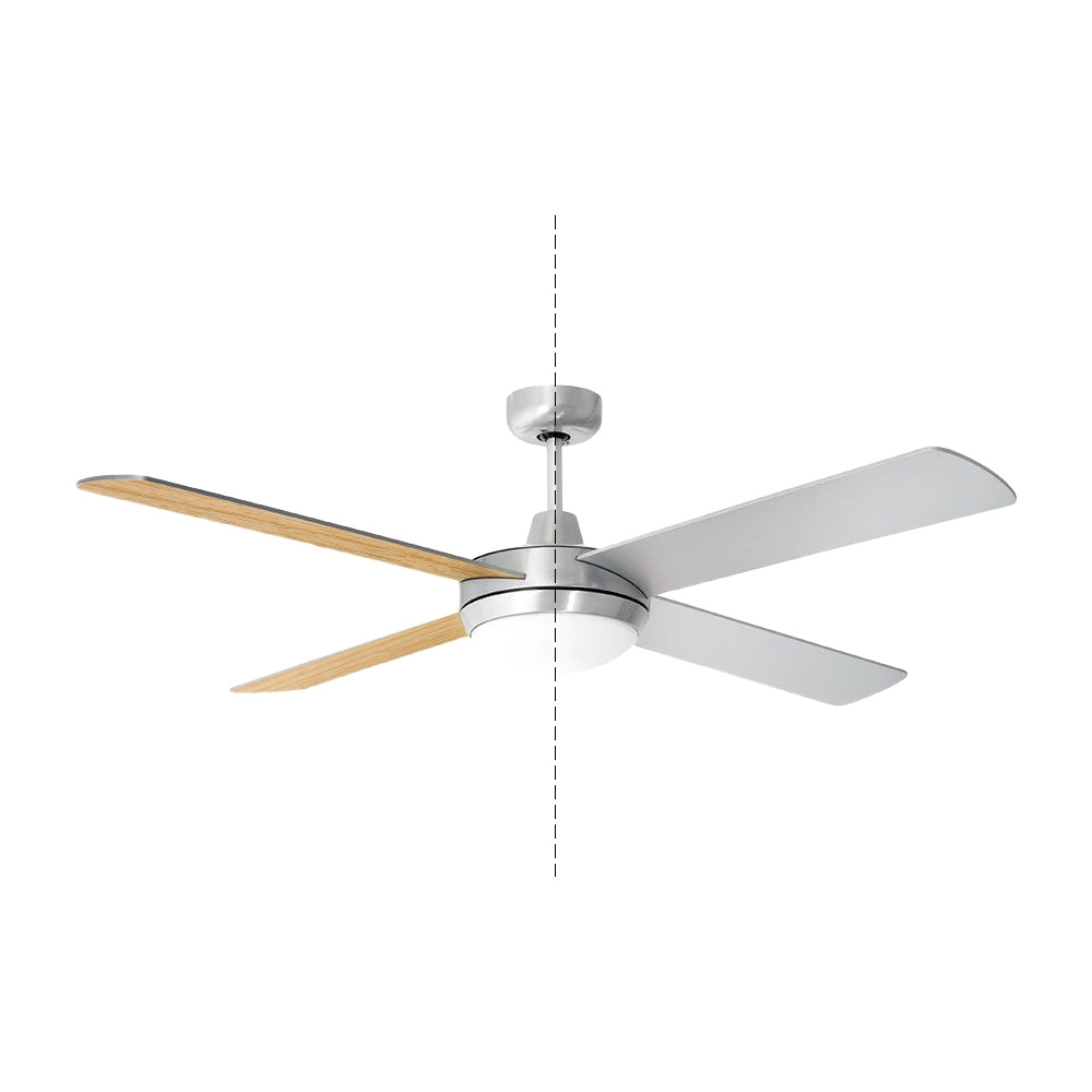 LED-Deckenventilator mit Fernbedienung - Umkehrbare Flügel - 3 Geschwindigkeiten - 60W - E27